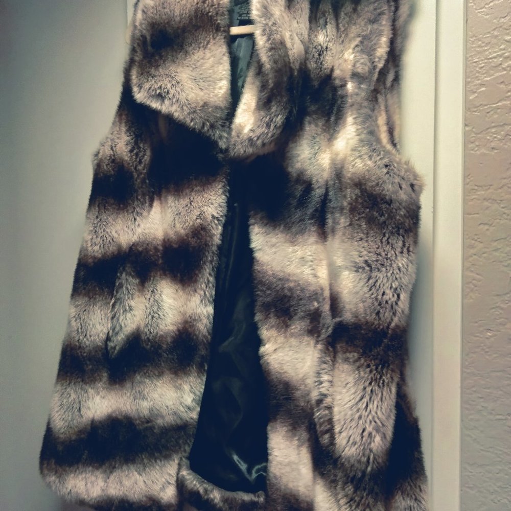 Faux fur vest